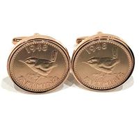 Premium 1944 Farthing cufflinks for a 81st Birthday cufflinks