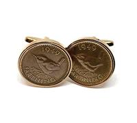Premium 1949 Farthing cufflinks for a 76th Birthday cufflinks