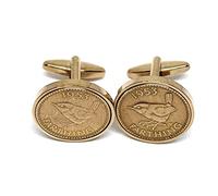Premium 1953 Farthing cufflinks for a 72nd Birthday cufflinks Rose Gld