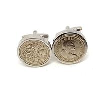 Premium 1954 Original Lucky Sixpence 72nd birthday gift for men 6d birthday/Anniversary Cufflinks ideal for a 72nd birthday HT SLV