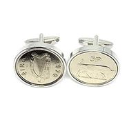 Premium 1970 Large Old style Irish 5p coin for a 55th birthday cufflinks