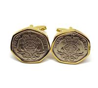 Premium 1984 Original 20p for a 41st birthday/Anniversary Cufflinks ideal for a 41st birthday GLD