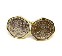 Premium 1993 Original 20p for a 33rd birthday/Anniversary Cufflinks ideal for a 33rd birthday GLD