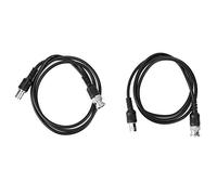 Premium 1m BNC Extension Cable Set - Pure Copper 50Ω Coaxial Cable with Gold-Plated Male/Female Connectors for, Integrity & Durability