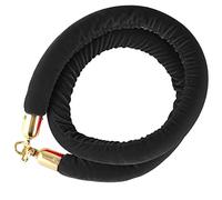 Premium 2.5m Black Velvet Rope for Crowd Control VIP Events Red Carpet Parties Trade Shows - Elegant Decor Solution for High-End Gatherings