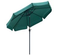 Premium 2.66m Patio Umbrella - Top-Quality Garden Shade, Green - Buy with Confid