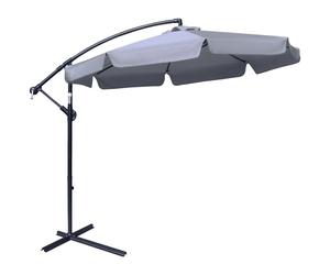 Premium 2.7m Banana Cantilever Umbrella - Dark Grey