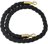Premium 2.8cm Woven Corda with Metal Closure Crowd Control Divider for Events Museums - Color Options Lengths from 1 to 3 Meters Hook Included.