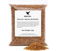 Premium 2-Kg Mealworms Bag for Wild Birds - Natural High-Protein, High-Energy Feed, Mess-Free Food for All Bird Species