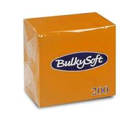 Premium 2-Ply Orange Paper Serviettes 200pcs 40x40cm Luncheon Serviettes Disposable Strong Table Napkins for Dining, Parties & Events, Absorbent Dinner Serviettes