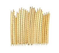 Premium 20-Piece 2.0mm Brass Fret Wire Set for Ukulele CBG & Concert Guitars - High-Gloss Easy-Install Replacement with Fit