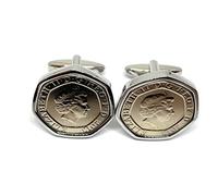 Premium 2013 20p 13th Lace wedding Anniversary 14 year Lace Anniversary 2013 Coin cufflinks SLV