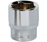 Premium 20mm Forged Steel Drive Socket - 3/8 Square Drive With Polished Chrome Finish