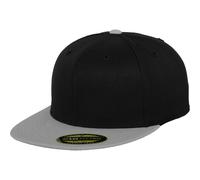 Premium 210 Fitted Two Tone Baseball Cap Flexfit by Yupoong Black L/XL