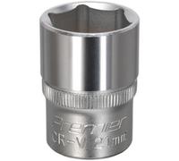 Premium 21mm Chrome Vanadium Steel Drive Socket - 1/2 Inch Square Drive Wrench Tool