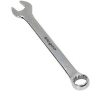 Premium 21mm Hardened Steel Combination Spanner - Polished Chrome Vanadium Wrench