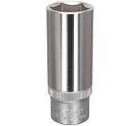 Premium 22mm Deep Drive Socket - Durable Chrome Vanadium Steel With 1/2" Square Drive