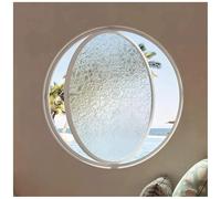 Premium 23.6" Aluminum Alloy Round Ple Window F Mount Tempered s for Enhanced Ventilat Light Control & Privacy Ideal for Sheds Boats & Home Use (White)