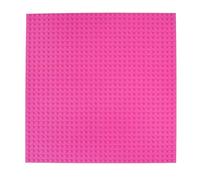 Premium 25x25cm Pink Stackable Base Plate - Compatible with LEGO Blocks, Compatible with LEGO Base Plates, Compatible with Classic LEGO Sets