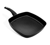 Premium 28 Centimeter Square Grilling Pan - Induction, Dishwasher Safe, Non-Stick, Easy to Clean