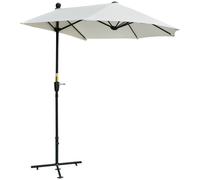 OutSunny Parasol PL (Polyester), Steel Cream