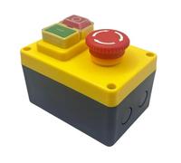 Premium-2X KJD17D 250V 16A Electromagnetic Push Button Switch Emergency Stop Switches For Electric Tools & Machine Tool