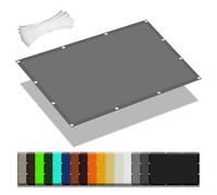 Premium 2x2m Recle Sun e Sail - 98% UV Protect, Waterproof Canopy for Gardens, Patios, and Roofs - Includes Mounting Ropes - Light Grey Outdoor ning