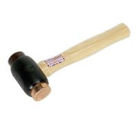 Premium 3.5Lb Copper Rawhide Hammer With Hickory Handle
