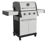 Premium 3 Burner Gas BBQ Grill & Ignition - Portable Garden Cooking - Easy Clean