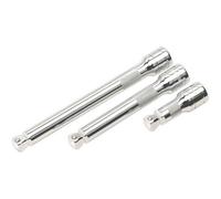 Premium 3 Piece Wobble And Rigid Extension Bar Set - 1/2 Inch Drive With Deep Knurling
