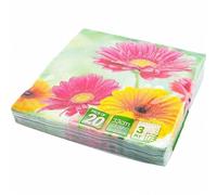 Premium 3-Ply Disposable Paper Napkins 33cm - 20 Count Strong, Soft & Absorbent Serviettes for Home, Parties & Catering Use (Sunflowers)