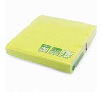 Premium 3-Ply Disposable Paper Napkins 33cm - 20 Count Strong, Soft & Absorbent Serviettes for Home, Parties & Catering Use (Lime)