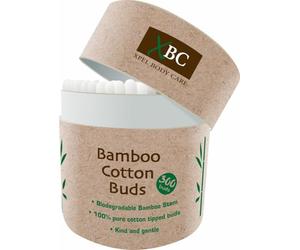 Premium 300 Biodegradable Eco Friendly Bamboo Cotton Buds | Compostable Wooden Ear Sticks | Zero Waste Disposable Products | Plastic Free Makeup Swab | Safety Organic Swabs for Eye Cleaning | Utensils