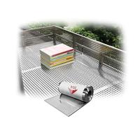 Premium 304 Stainless Perforated Metal Panel for DIY Projects, Ventilation Grill, Security Covers, Decorative Mesh Screens - Indoor/Outdoor Durable Use(W15*L400cm/W5.9*L157.4in)