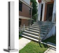 Premium 304 Stainless Steel Glass Balustrade Post Kit - 85cm Height Deep Coffee Color Durable Safety Railing for Indoor/Outdoor Modern Homes & Patios