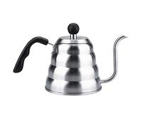 Premium 304 Stainless Steel Gooseneck Pour Over Coffee Kettle Teapot with Ergonomic Handle Fast Even Heating for Home Cafe Brewing Silver 1.2L