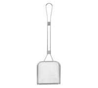 Premium 304 Stainless Steel Square Oil Skimmer Fine Mesh Slotted Fryer Spoon for Deep Frying Filtering Kitchen Strainer for Fried