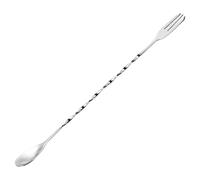 Premium 304 Stainless Steel Stirring Spoon Double Ended Design Smooth Polished Front for Coffee Cocktails Dessert Bartenders Spoon for Coffee and Ice Creams
