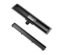 Premium 31 Inch Linear Shower Drain - 800mm Stainless Steel Invisible Floor Drain Set, Double-Sided Tile Design with Odor Stop & Hair Strainer for Modern Bathrooms