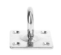 Premium 316 Stainless Steel Ceiling Hooks - Heavy Duty Rotating U Hooks for Outdoor, Marine & Seawater Use
