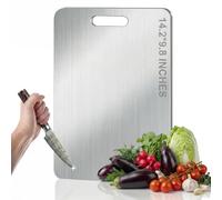 Premium 316 Stainless Steel Cutting Boards for Kitchen Extra, Food-Grade, Non-Slip Surface, Dishwasher Safe, for Elegant Serving Tray for Kitchen, Charcuterie, Meat, Vegetables, Easy Clean, 14.2"x9.8"