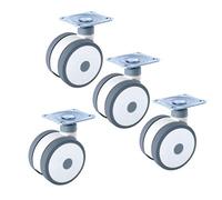 Premium 360° Swivel Rubber Wheels with Brakes - Replacement Casters for Furniture, Super Silent Rolling, Heavy-Duty, Perfect for Home & Office Use