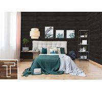 Premium 3D Acoustic Wall Panels Scandinavian Design Soundproofing For Home And Office Acoustics 2440mmlx520mmwx18mmt Black