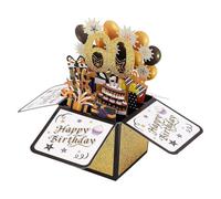 Premium 3D Pop-Up Birthday Card , 60th Anniversary Edition , Vibrant Multicolor Design ,Includes Matching Envelope , Sixtieth Birthday Gift for Him & Her