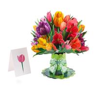 Premium 3D Up Flower Bouquet Card Mothers Day Gift Valentines Day Anniversary You Thank Greeting Birthday Cards 2026 Card cards flower cards flower Wife cards paper cards 3d Mum everlasting Va