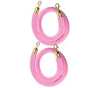 Premium 3m Velvet Rope Set of 2 with Hooks - Ideal for Events VIP Access Red Carpet Stanchions Crowd Control and Large Openings - Enhance Safety and Style