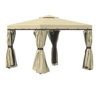 Premium 3x3m Patio Gazebo: Water Repellent Roof, Mosquito Net, Aluminium Frame -