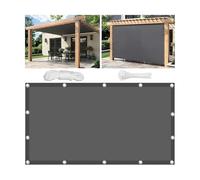 Premium 3x5.5M Waterproof Shade SailRectangular UV Protection Canopy for Garden Patio & BalconyDark Gray Sunshade with Tension Ropes forSpaces