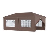 Premium 3x6m Pop Up Gazebo - Height Adjustable - Storage Bag - Black