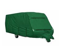 Premium 4-Ply Caravan Cover Waterproof, Breathable & UV Resistant All-Weather Protection Against Rain, Snow, Dust & Wind Elasticated Hem, Zipped Access & Storage Bag (Green, S)